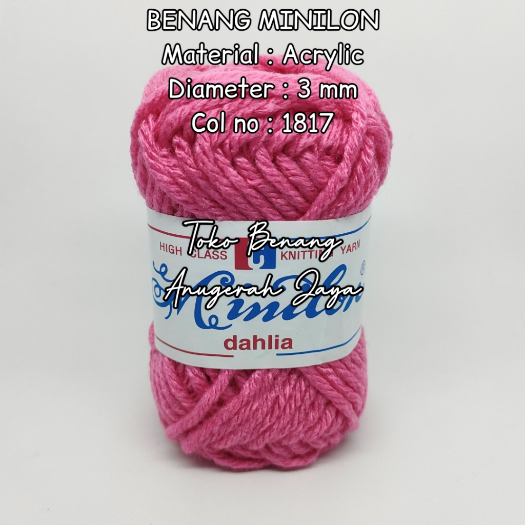 Benang Rajut Karpet / Benang Wol Besar / Benang Rajut Minilon no 1817