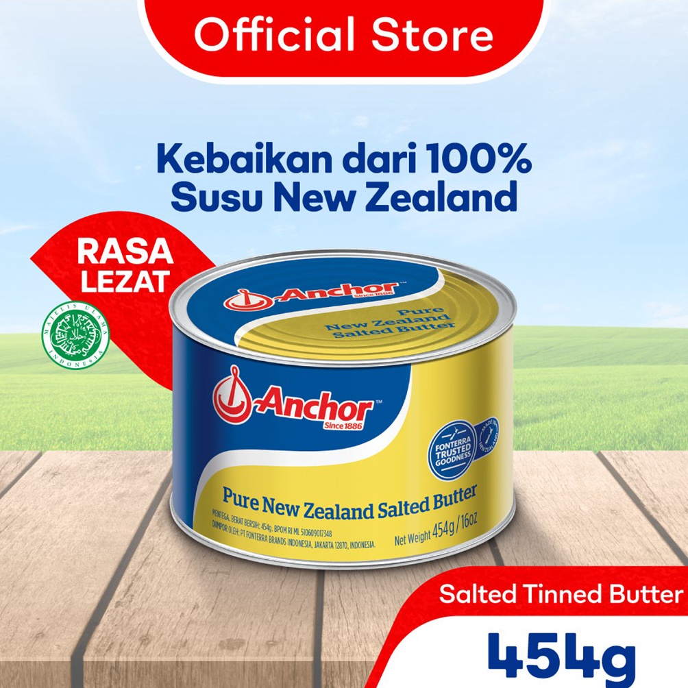

[♜R7&] Anchor ed Butter 454g - Mentega Asin New Zealand [134]
