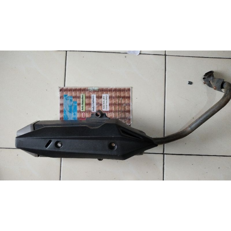 knalpot Vario 150 all new Vario 150 standar ori AHM Honda ori  lengkap dengan tameng knalpot