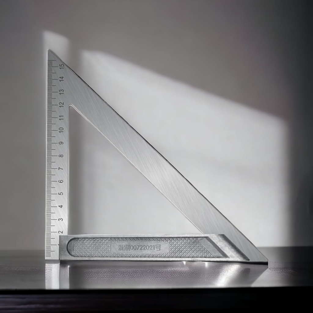 

Penggaris Besi Segitiga Siku - Aluminium Stainless Triangle Ruler - SFO Semarang Official