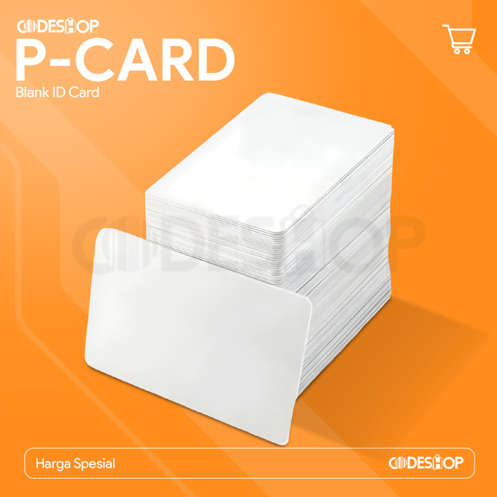 

KARTU PVC BLANK CARD P-CARD BC30 | BC 30 MIL ID CARD POLOS ISI 250 PCS