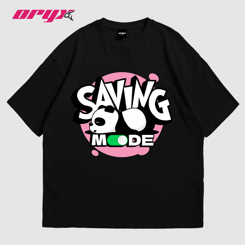 ORYX T-SHIRT SAVING MODE UNISEX | KAOS ANIME | KAOS KECE MURAH | KAOS PRIA/WANITA ATASAN KOREAN,STRE
