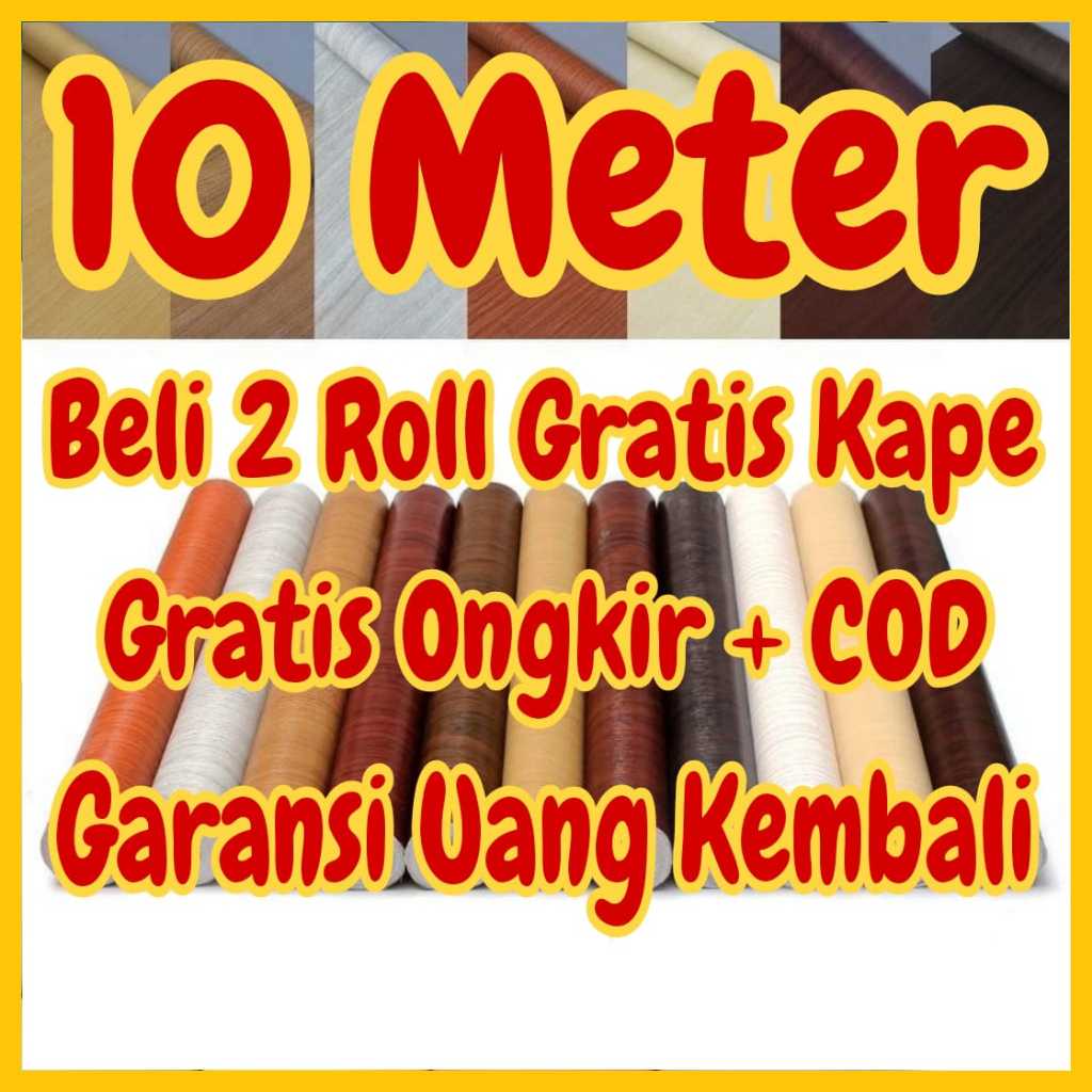Walpeper dinding kamar 10 meter Wallpaper dinding kamar tidur stiker dinding kamar tidur sticker din