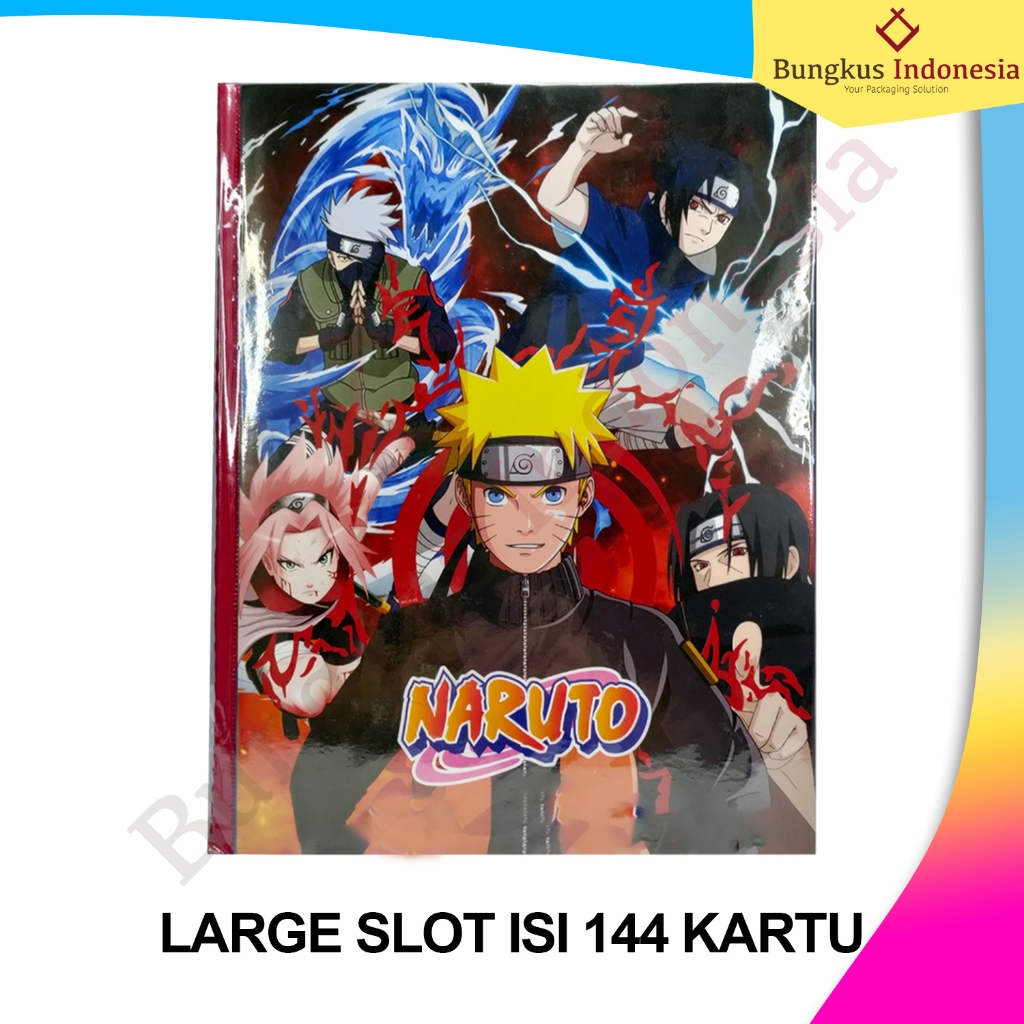 NEWW Album Kartu Naruto Kecil / Medium / Large / Album Kartu Naruto isi 144