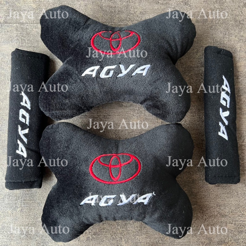 Bantal Mobil Agya Bantal Leher Jok Mobil Cover Seatbelt Agya