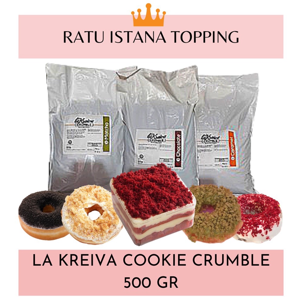 

BPCVU LA KREIVA FINE CRUMBLE (REPACK) 500 GR-COOKIE CRUMBLE-CRUMBLE J*CO-REMAH KUKIS Pasti Murah 人(⌒