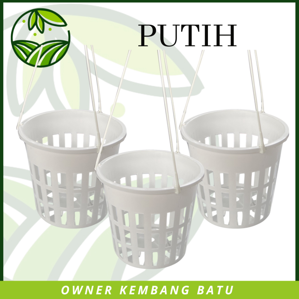 Louay_Idstore Pot Anggrek Vanda 20 (Include Gantungan) Pot Anggrek Besar 20Cm