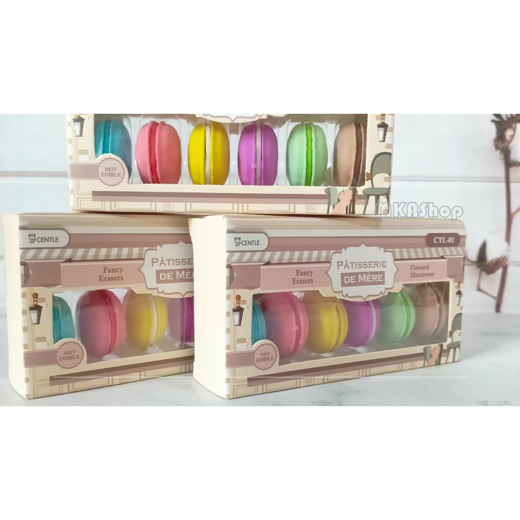 

Penghapus Maccarons 1 set isi 6pcs