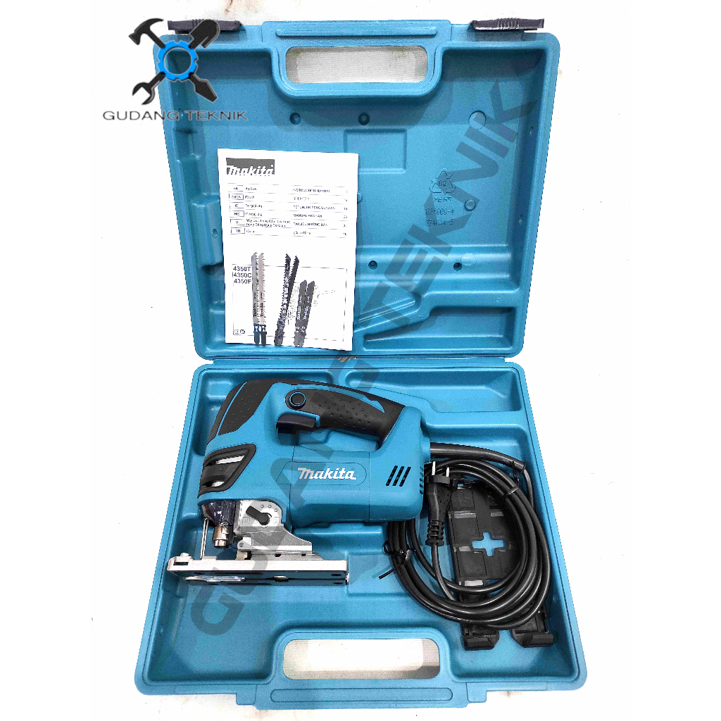 (4350-FCT MAKITA) Mesin Jigsaw 4350FCT MAKITA / Mesin Pemotong Potong Gergaji Kayu Triplek Mika List