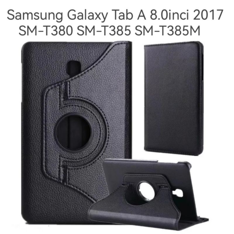 Sarung Rotary Samsung Tab A 8.0"inci 2017 / T380 / T385 / T385M / samsung tab a8 2017 / samsung tab 