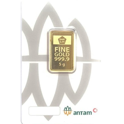 Logam Mulia Emas Antam 5 gram Press Certieye / Retro Classic