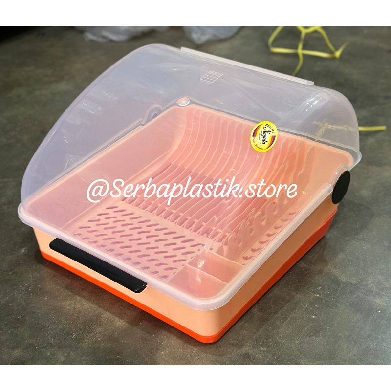 Rak piring tutup / rak piring susun meja alas talam air warna plastik / rak piring nagata warna cant