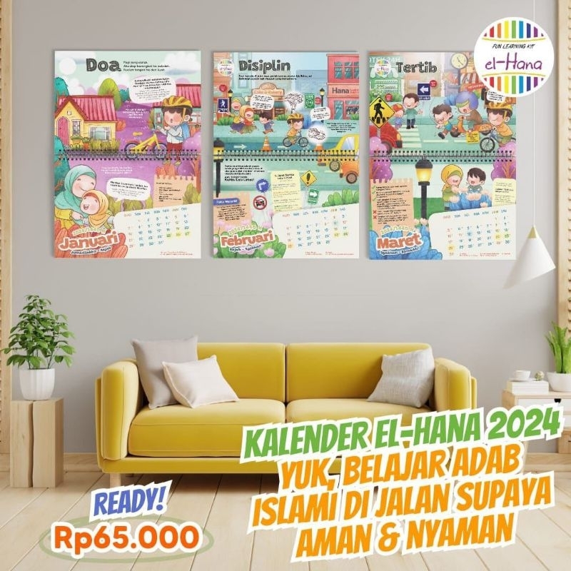 

hati-hati di jalan kalender islami anak 2024 elhana