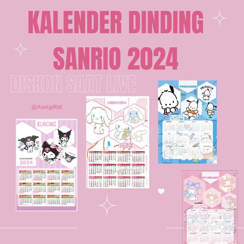 

(SALE) KALENDER DINDING SANRIO