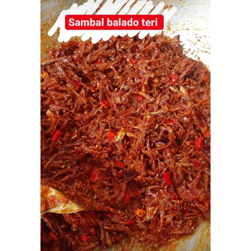 

Sambal Teri Balado Pedas Kering Daun jeruk