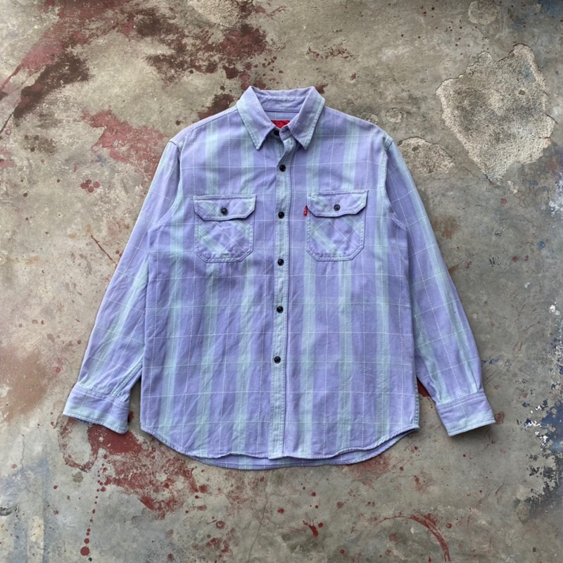 Kemeja Levis red tab plaid double pocket ( second/bekas )