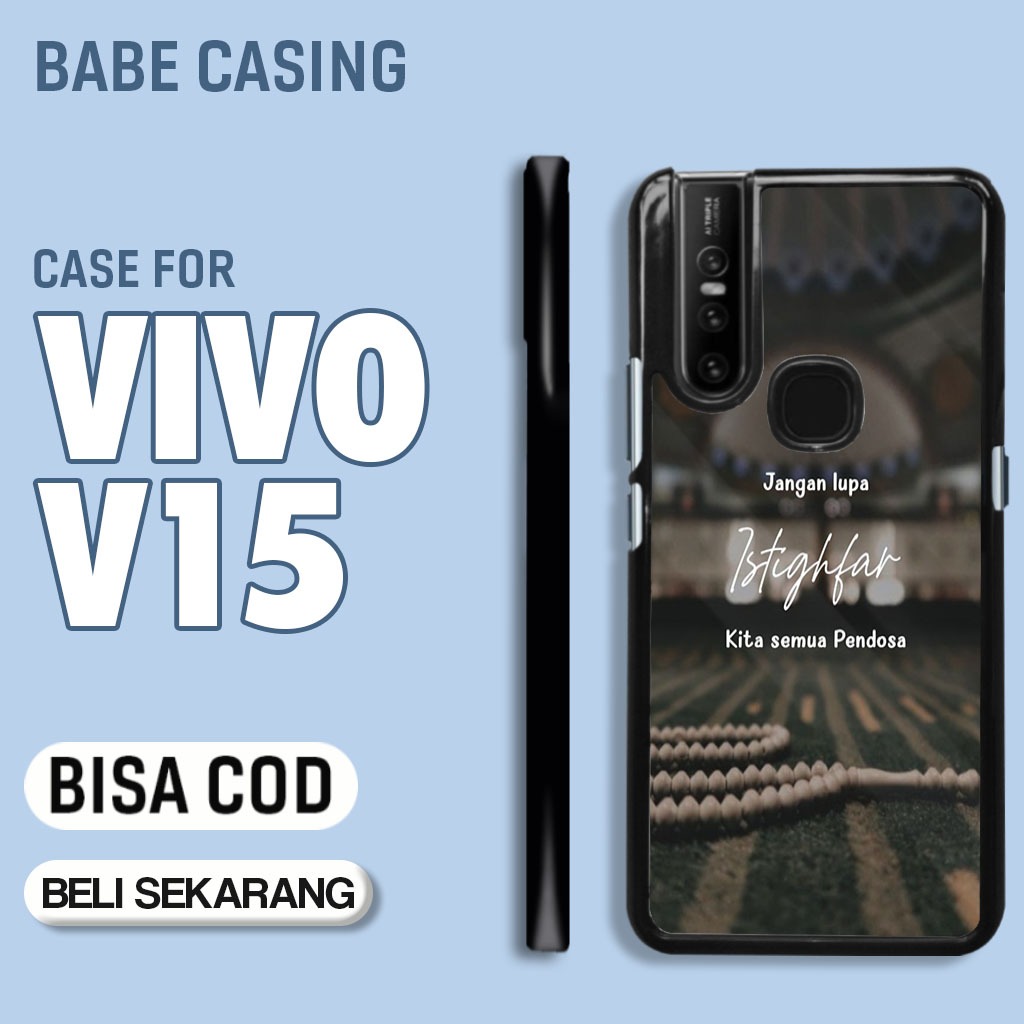case hp vivo V15 terbaru aesthetic quotes islamic art bear lotso hitam estetik keren lucu unik casin