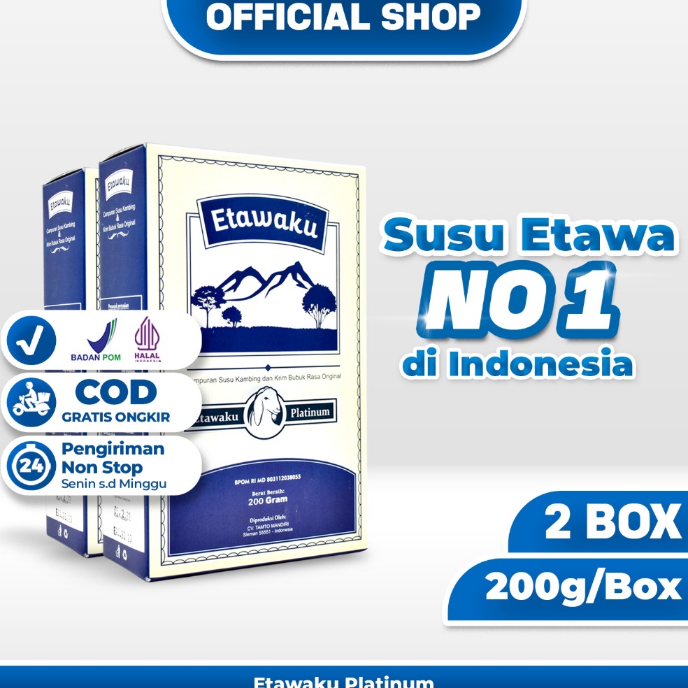 

Bay4r Di T3mpat Etawaku Platinum Paket 2 Box - Susu Kambing Murni & Krimer Bubuk [82]