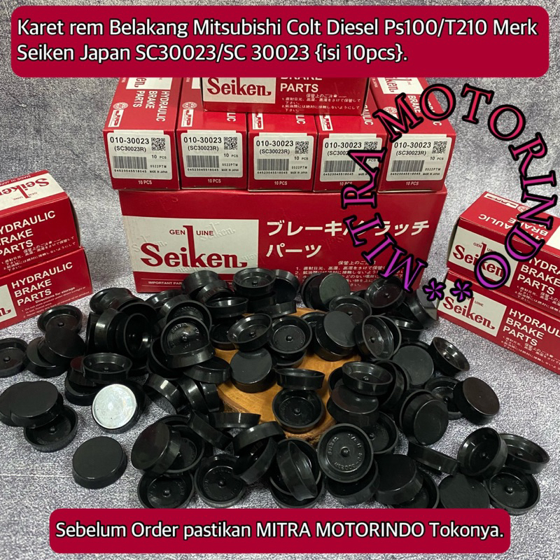 Karet Rem Belakang Mitsubishi Colt Diesel PS100/T210 Merk Seiken Japan SC30023/SC30023 Isi 10Pcs