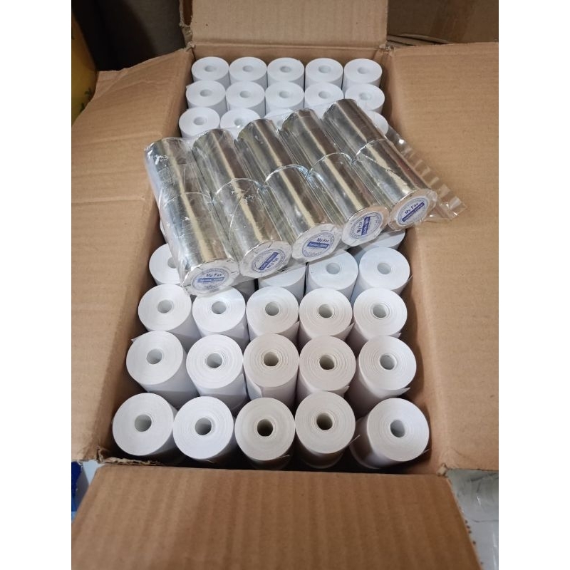 

kertas thermal 58/57x30mm coreles paket 100 Roll ( 1 Dust )