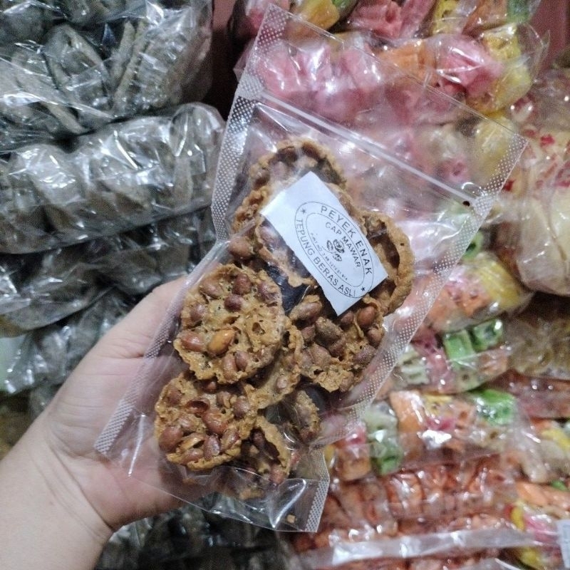 

PEYEK KACANG/MAWAR B harga 1 bungkus 92gram