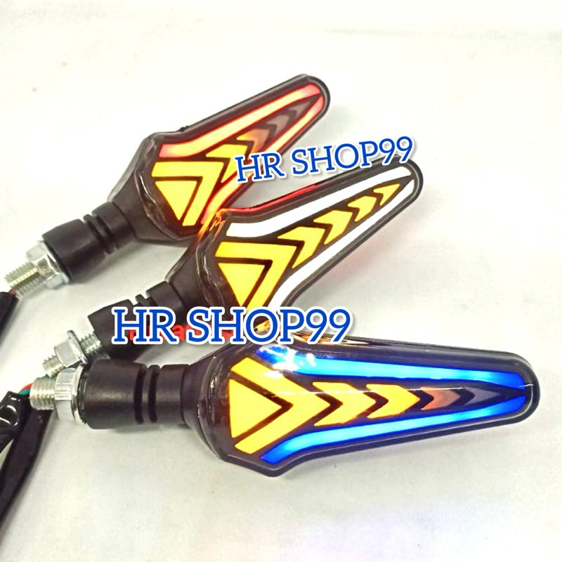 lampu sen motor led Runing sen moge variasi 2in1 Sen.Adv.Byson.megapro.Vixion.Dll