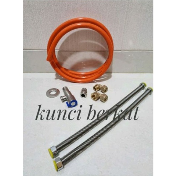 ✨SHOPEE MALL✨ kelengkapan water heater/accesories water heater/flexibel/selang air panas/knee drat d