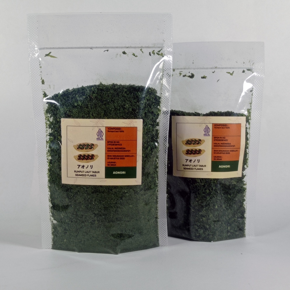 

[EF091] AONORI Bubuk Nori Halal Repack ukuran 25 - 100 gram Produk Keren
