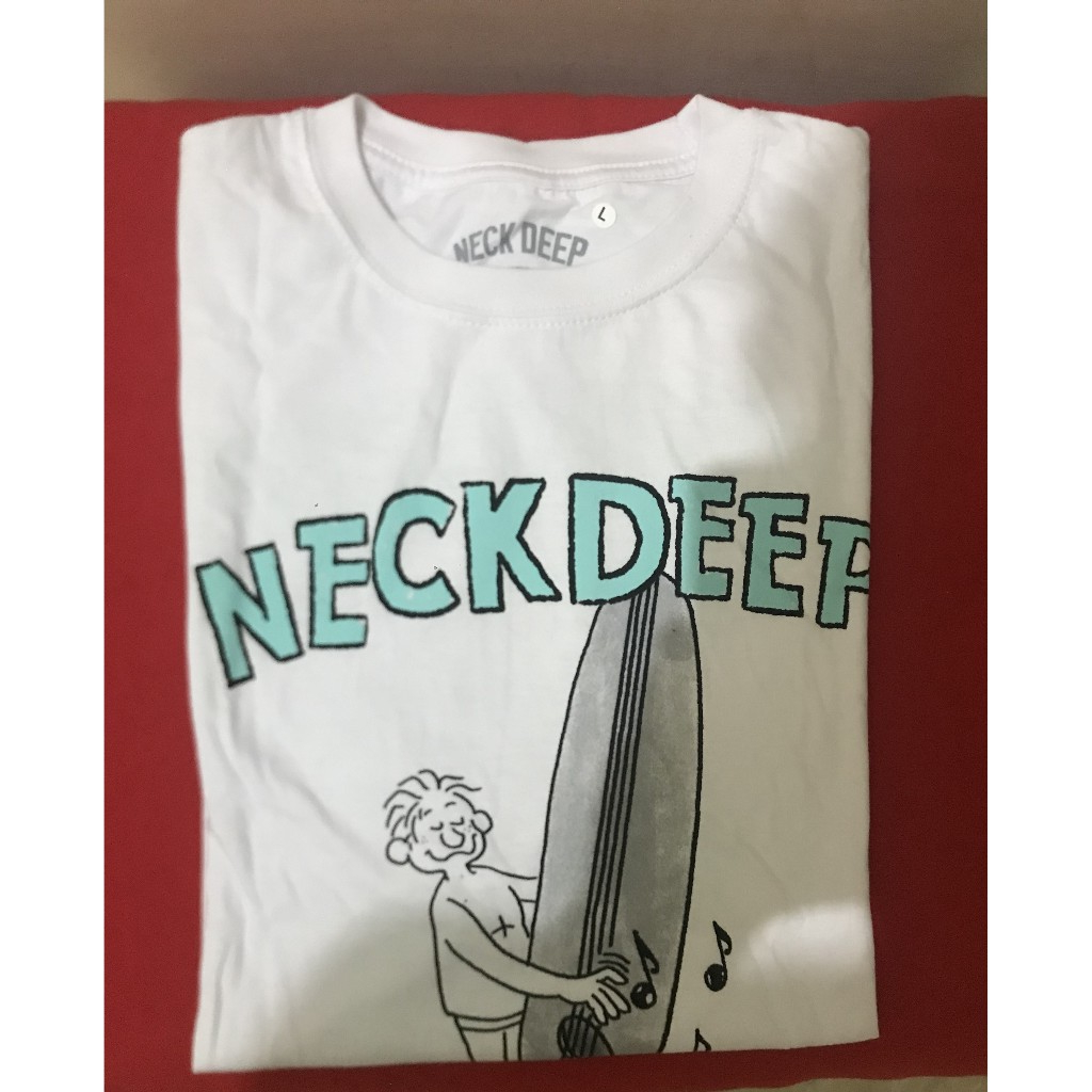 Neck Deep Tour Official Merchandise Asia 2023| Kaos Band| Baju Neck Deep