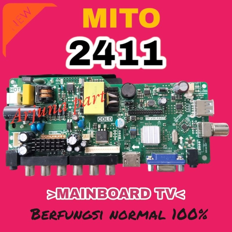 MAINBOARD TV MITO 2411 / MB TV MITO 2411 / MODUL TV MITO 2411 / MESIN TV MITO 2411 / MB MITO 2411 / 