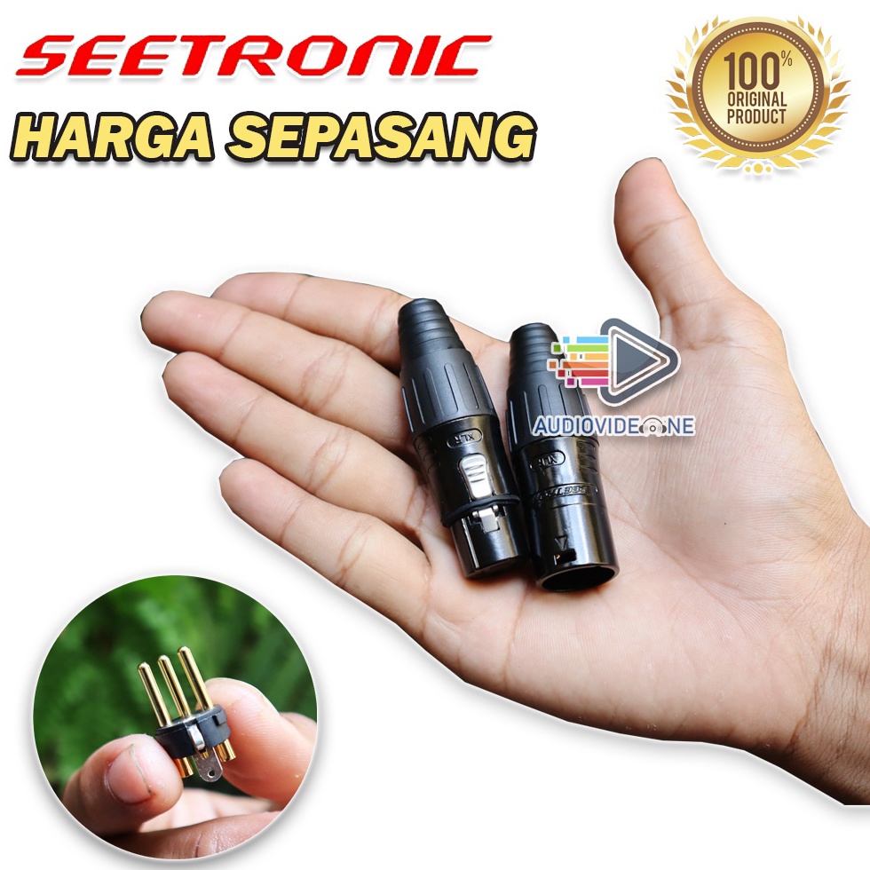Ready stock Jack Xlr Seetronic Sepasang Cowok Cewek Jek Canon Male Female Original 94