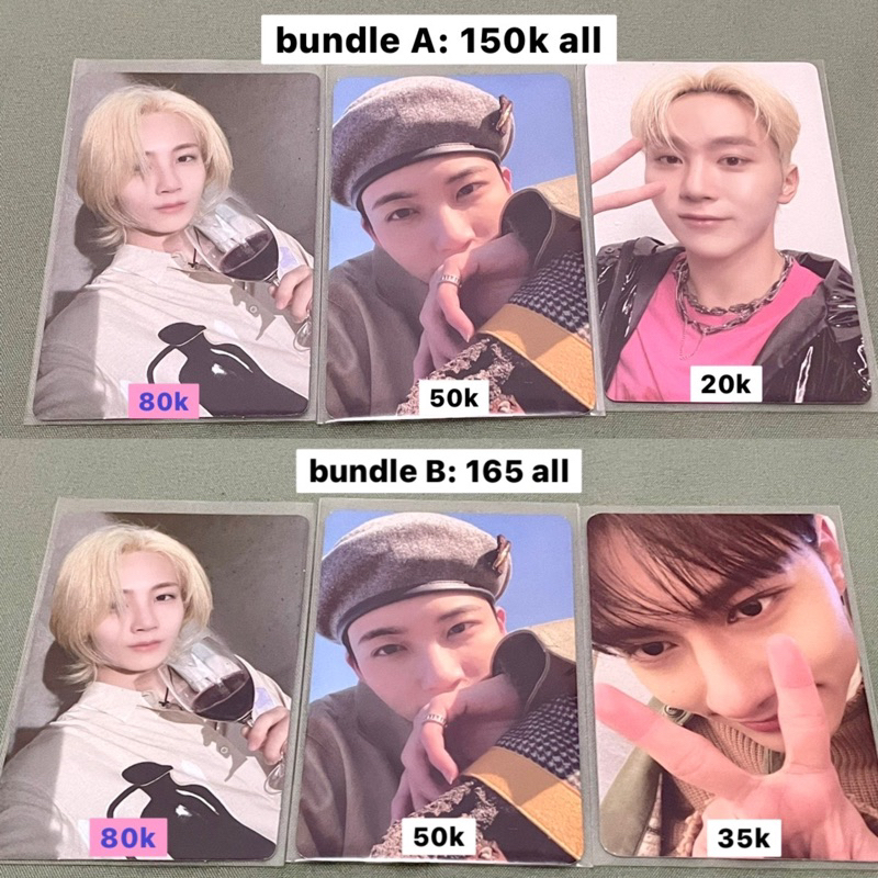 SEVENTEEN SVT PHOTOCARD PC JEONGHAN JUN DOKYEOM DK MINGYU ALBUM SOGO PINK GOMAGZ FTS PIONEER SHADOW 