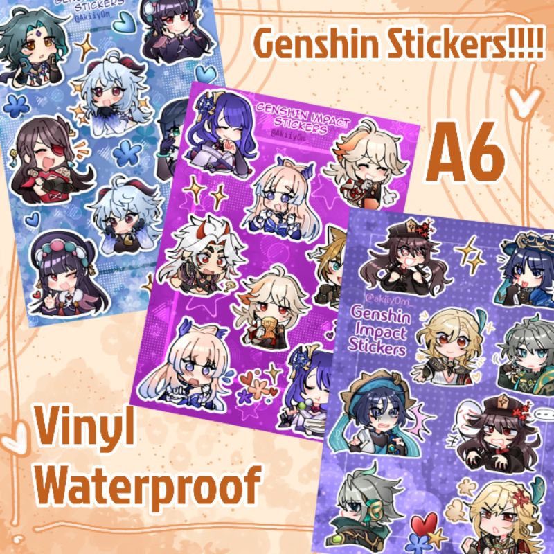 

sticker genshin vinyl