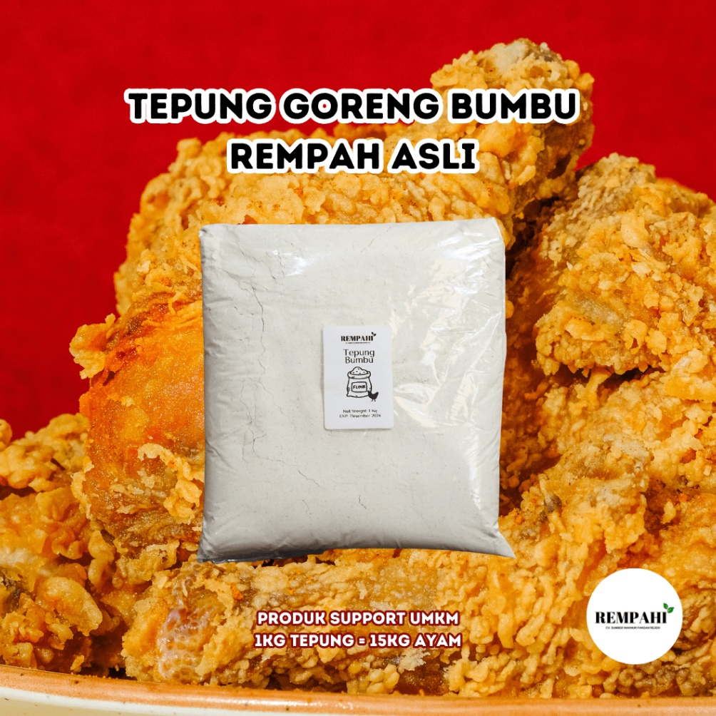 

[☯B50$] Tepung bumbu ayam / Tepung crispy serbaguna 1kg / ayam goreng kfc mcd / breader fried chicken [56]