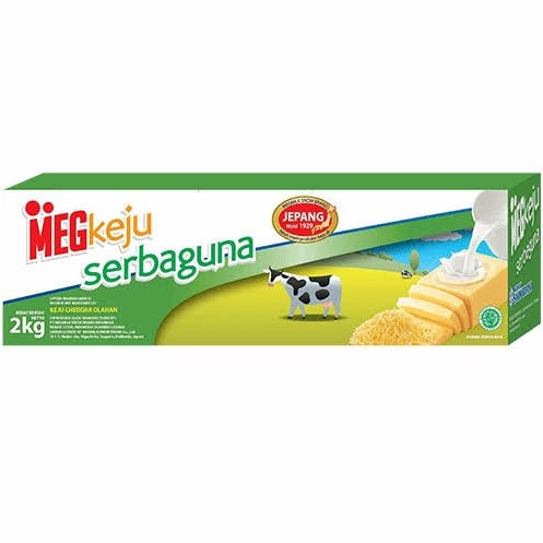 

[♡K32\] Keju Meg SERBAGUNA 2kg | Megkeju SERBAGUNA 2 kg 2 kilogram 2 kilo blok block [78]