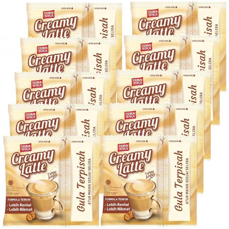 

R3@dy Br0 Torabika Creamy Latte isi 10sachet Exp May 2024 Potongan