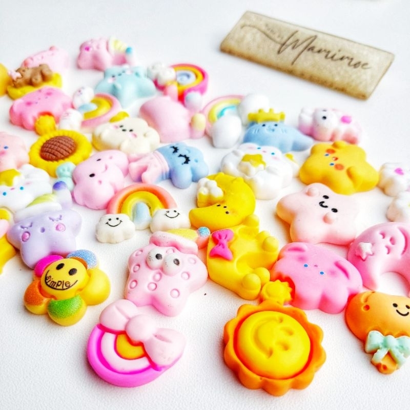 Bros Clay Set isi 3pcs Motif Random / Bros Anak / Bros Mini / Bros Imut / Bros Kecil / Bros Lucu / Aksesoris Hijab Anak Viral Kekinian Bisa COD