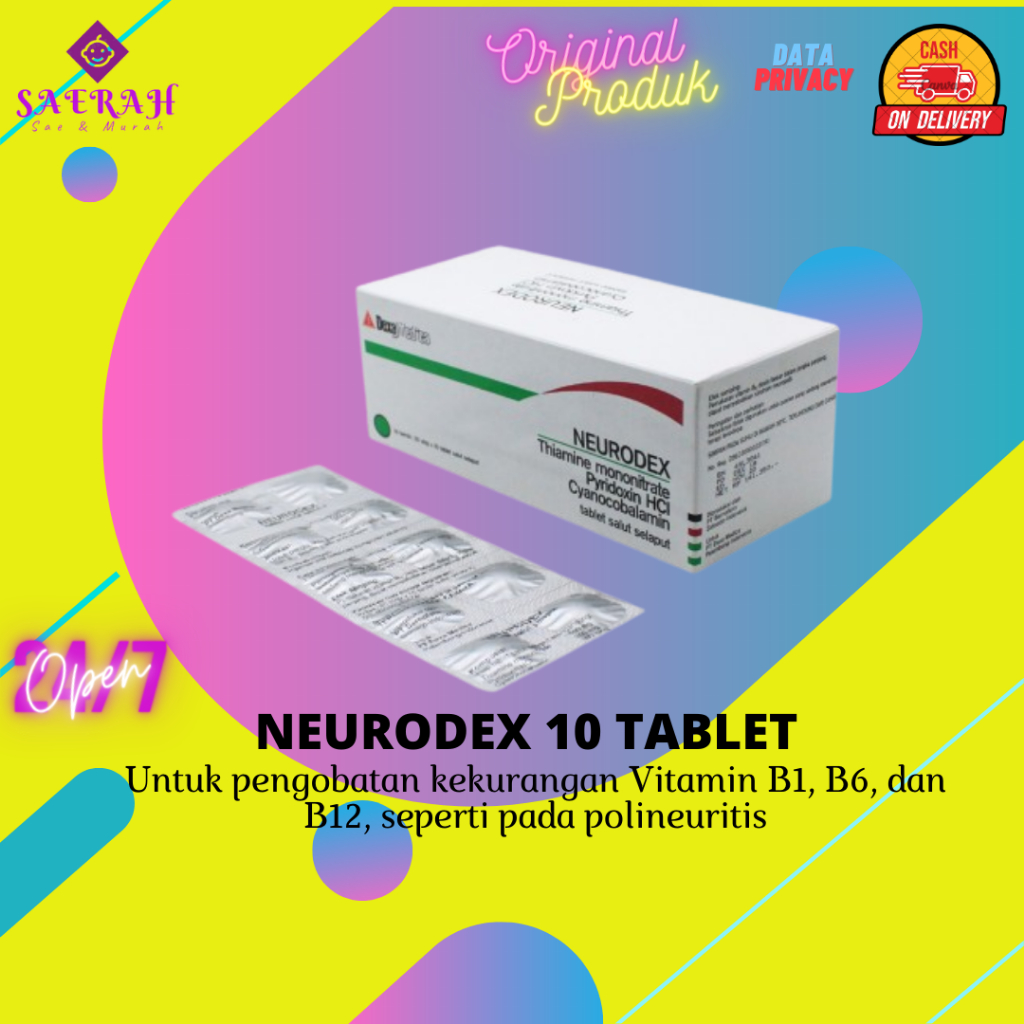 ❤Alesha❤ Neurodex 10 Tablet | Vitamin Saraf | Vitamin Neurotropic | Neurodex Murah