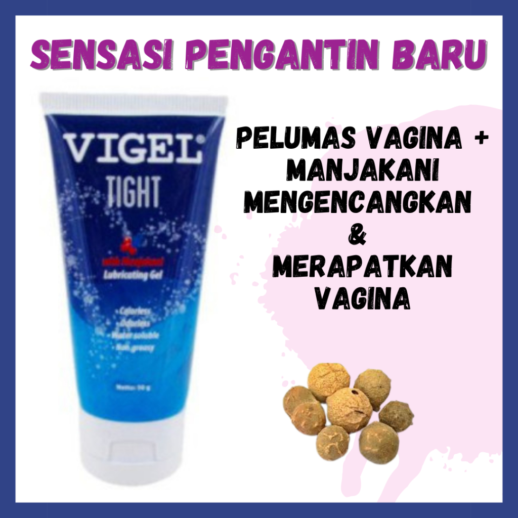 Vigel Lubricant Gel Pelumas Sex dengan Manjakani untuk Perapat Miss V 50 gram