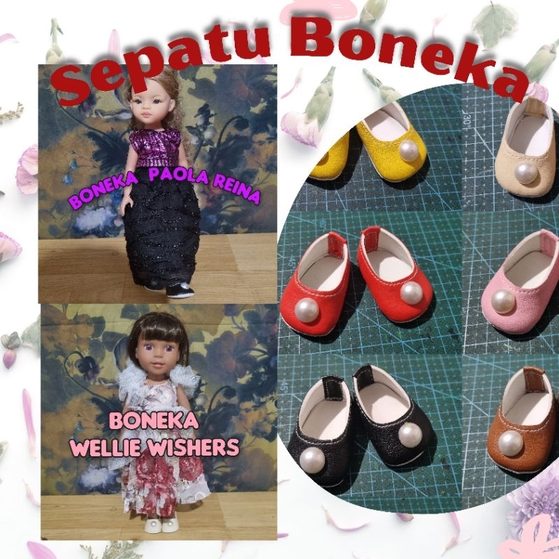 Sepatu Boneka Paola Reina dan Wellie wishers doll