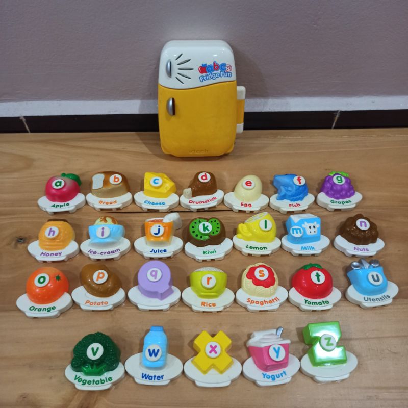 Vtech ABC Food Fun Fridget Magnet Set | Mainan Alfabet Anak dan Bayi