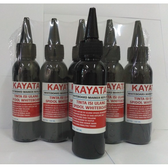 

Tinta Spidol Whiteboard Kayata 100ml Tinta isi ulang dan refill spidol whiteboard-per botol