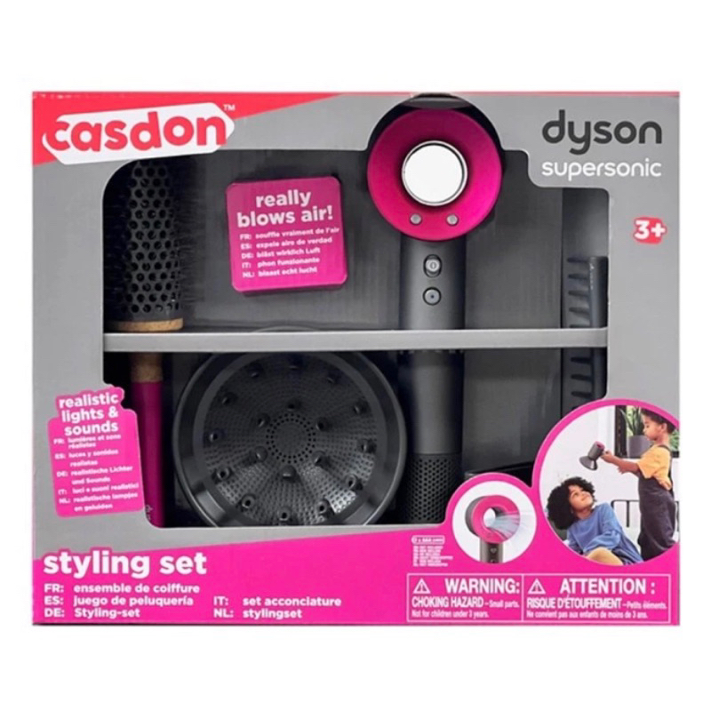 Dyson Casdon Supersonic Styling Set Mainan Salon Anak Hairdryer ORIGINAL