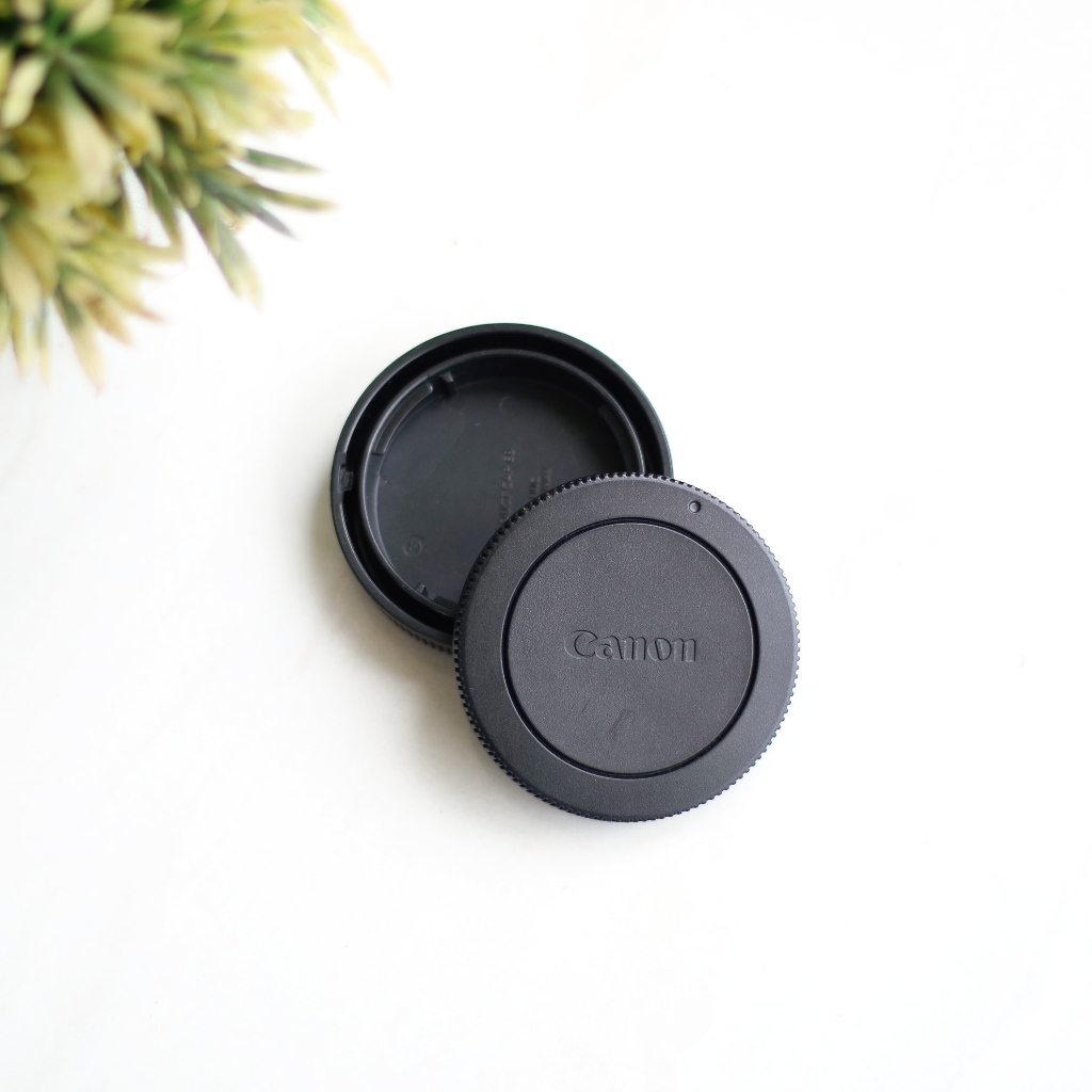 Body Cap dan Lens Cap ORIGINAL COPOTAN 1set Tutup Body dan Lensa Canon EOS M for Canon M10 M100 M3 M