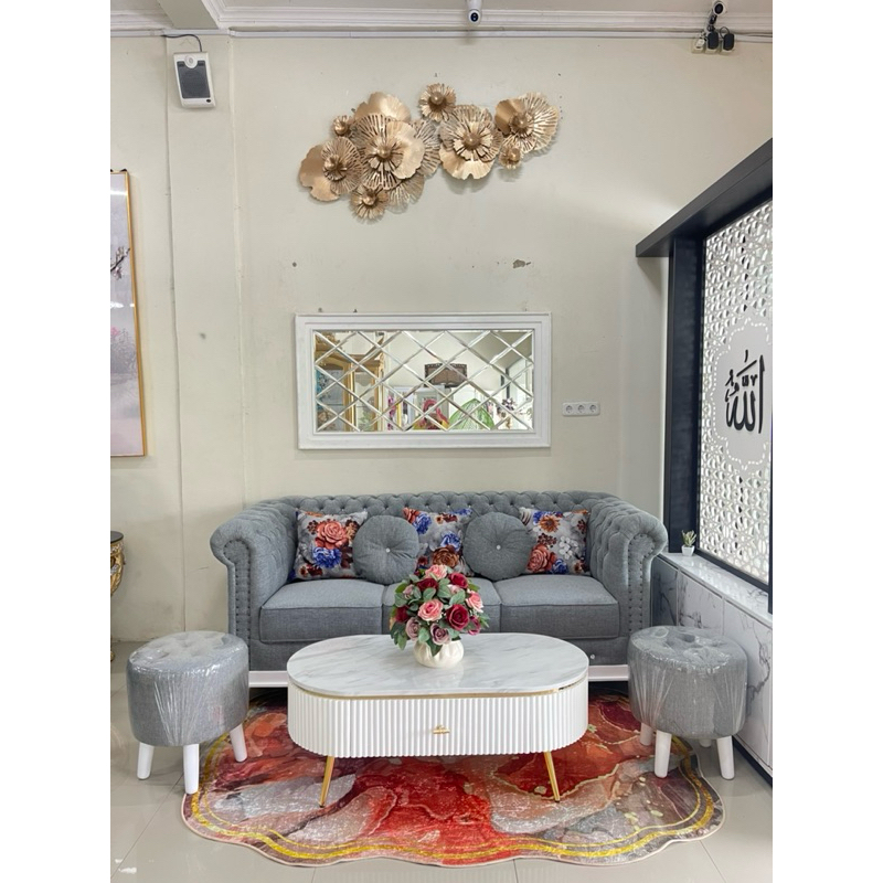 sofa turki lis kayu+stoll+meja