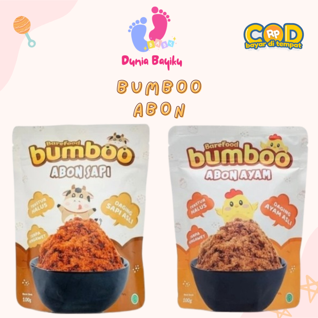 

Bumboo Abon Asli - Tekstur Lembut MPASI Si Kecil - Sumber Protein - Tanpa MSG - Tanpa Pengawet