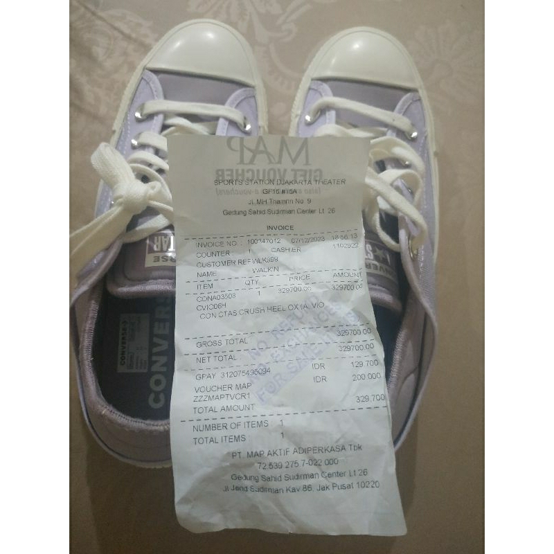 Sepatu Converse chuck taylor all star crush heel