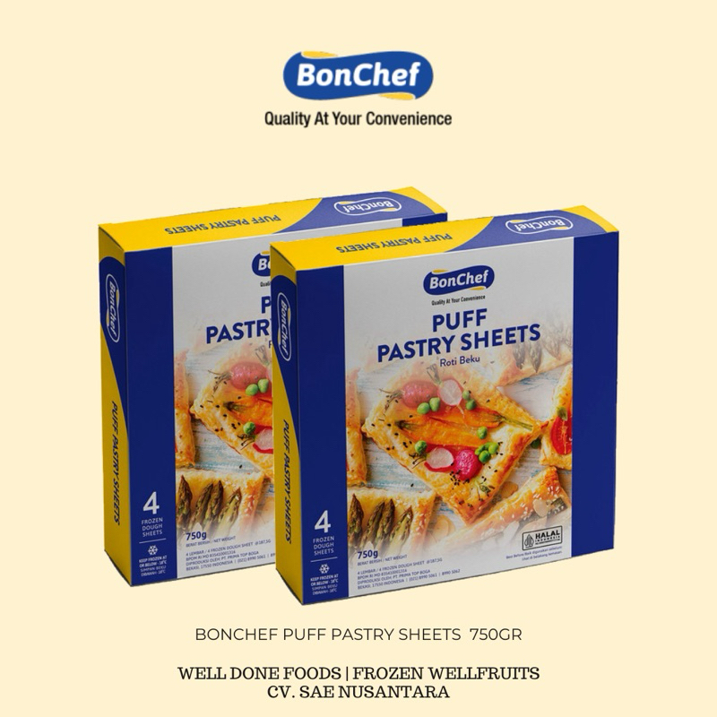 

Bonchef Puff Pastry Sheets 750gr