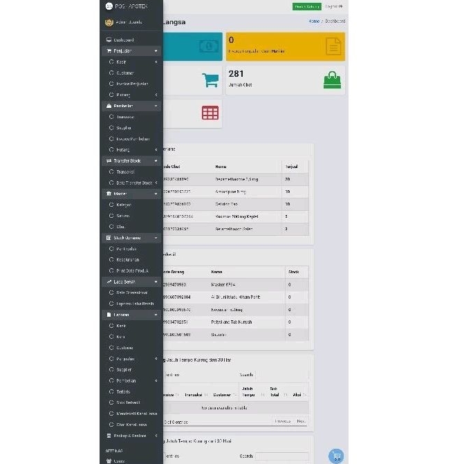 Aplikasi Kasir/POS Toko/Grosir/Apotik Web