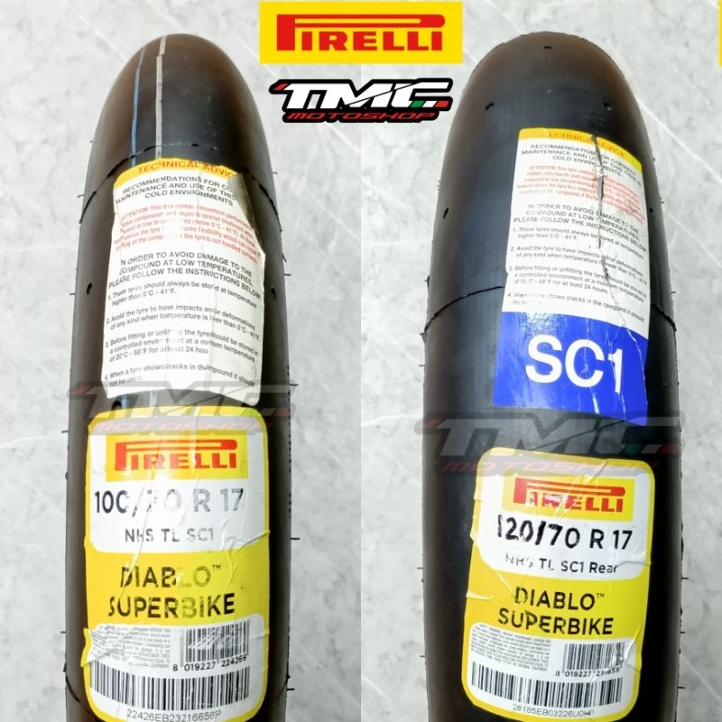 Ban Pirelli Diablo Superbike 100/70 120/70 Ninja150 R RR Ninja